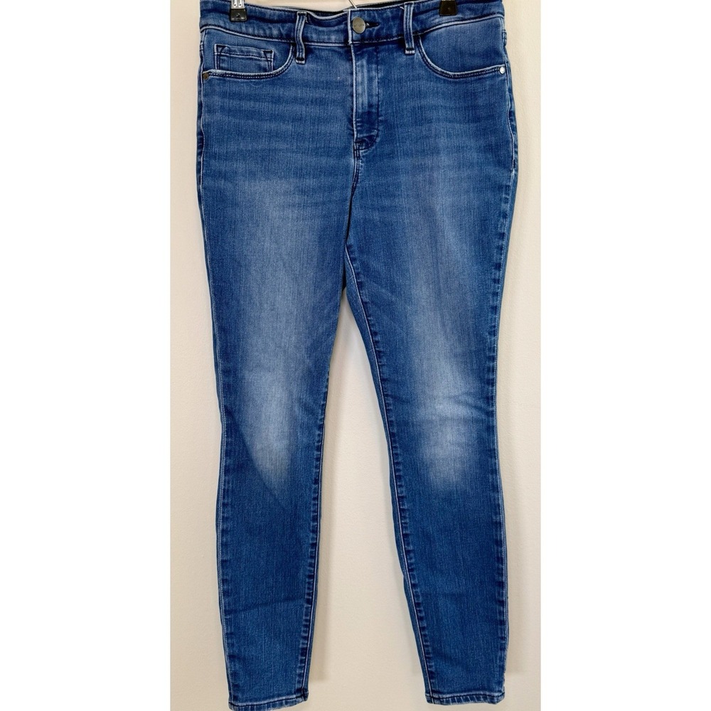 Athleta Womens Jeans Size 10 Medium Wash Skinny Stretch Denim Pants Blue